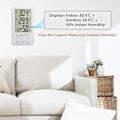 Miniatyrbillede 2 af 5: Thermohygrometer LCD Digital Termometer Hygrometer Indendørs og Udendørs Thermohygrometer
