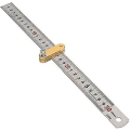 Miniatyrbillede 4 af 5: Aluminium Parallel Linjemarkering Positioneringslinjal Blok Måler Scribe (guld) (1 stk)