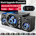 Miniatyrbillede 2 af 5: 2023 LED Computer Combo Højttalere Aux USB Bluetooth