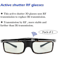Miniatyrbilde 3 av 3: 3D-briller Aktive Lukker RF 3D-briller Oppladbare For RF 3D