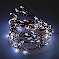 Miniatyrbillede 3 af 5: Solcelled Varmt Hvid 10m 100LED Kobbertråd Udendørs Feelygter