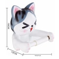 Miniatyrbilde 2 av 5: Katt Toalettpapirholder Toalett Hygiene Harpiksbrett Gratis Stempel Håndvevboks Husholdningshåndkle Rull S