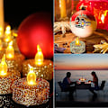 Miniatyrbild 3 av 5: 12 LED-ljus, Flammlösa LED-ljus, Realistiska Påskblinkande Batteridrivna Elektriska LED-ljus