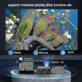 Miniatyrbild 4 av 5: 4k Projektor 7500 Lumen 1080p 3D LED Mini WiFi Videoprojektor Hemmabio Dz(svart)