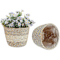 Miniatyrbillede 1 af 4: Seagrass Planter Kurv 2 stk Håndvævede Blomsterpotte Kurve