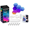 Miniatyrbillede 1 af 4: RGB Bluetooth LED Hexagon Lys Indendørs Væghængt Lampe App Fjernbetjening Natlys