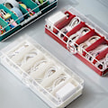 Miniatyrbilde 2 av 4: 2 stk Transparent Data Kabel Oppbevaringsboks Mobiltelefon Lading (rød)