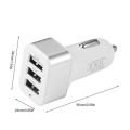 Miniatyrbillede 4 af 5: Universal 3 USB Billader Adapter 3 Porte 2A 2.1A 1A