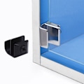 Pikkukuva 5 / 5: Lasiovenen kahva/kiinnike Lasivitriinien kaapin laatikon metallivedin Ei porausta Black Type C