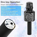 Miniatyrbild 3 av 5: Trådlös Bluetooth Karaoke Mikrofon, Bärbar Karaoke Spelare för Barn