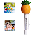 Miniatyrbild 4 av 5: Flytande Vattentermometer Anti-splittering Ananas Simbassäng Temperaturmätare Flytande Pool Term