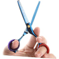 Miniatyrbild 6 av 8: Ergonomiska Saxfingerringar St Silikon Fingerskydd för Klippsaxar Frisörskydd
