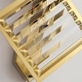 Miniatyrbillede 3 af 5: LED Vægskinner Krystal Sconce Geometrisk Moderne Guld