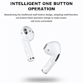 Pikkukuva 5 / 5: Tws Pro 4 Langattomat Bluetooth-kuulokkeet Melunvaimennuskuulokkeet Stereo Urheilu Mini-kuulokkeet Handsfree-puhelut Kuulokkeet Mikrofonilla -yuhao White