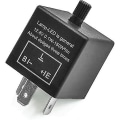 Miniatyrbillede 1 af 5: 3-polet Motorcykel Blinkrelais Led 12v Justerbar Blinklys