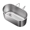 Miniatyrbillede 1 af 5: Rustfrit Stål Håndvask Aftapningskurv Til Køkken Madspild Rester Madopsamler (1 Stk, Sølv)