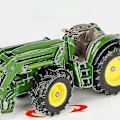 Miniatyrbild 4 av 5: Frontlastare Traktor Siku 3652 Leksaksbil För Barn 1/32 Jordbruksmodell Lastbil Diecast Teknik Miniatyrgåva Pojkar