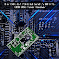 Miniatyrbillede 1 af 4: 100kHz-1.7GHz RTL-SDR USB Tuner Radiomodtager DIY Kit