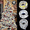Miniatyrbillede 4 af 4: Bånd Feelyse Julepynt Juletræspynt Til Hjemme Bånd Lysstreng Nytår Y-yuhao Silver