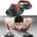 Miniatyrbild 1 av 5: Push Up Handtag Roterande Halksäkra Grepp Träningsutrustning Konsol