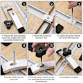 Miniatyrbilde 4 av 5: 10 stk M8 T-spormutter, Aluminium glidende T-mutter, 30*23*7.8mm, M8 T-spor sklie, For trebearbeiding verktøy spor feste, versailles