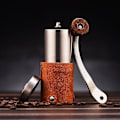 Miniatyrbillede 2 af 4: Kaffe Grinder Mini Bærbar Håndlavet Bønne Burr