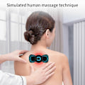 Miniatyrbild 4 av 4: Bärbar Ems Mini Elektrisk Nacke Rygg Massager Cervical Massage Patch Stimulator