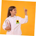 Miniatyrbillede 6 af 8: Håndlavet Corsage Stof Broche Sæt