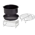 Miniatyrbilde 1 av 4: 4 stk Luftfrityr Tilbehør 6 tommer Passer til Luftfrityr 2.3-3.2qt Bakekurv Pizzaplate Grillgryte K-yuhao