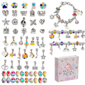 Miniatyrbillede 1 af 5: DIY Charms Armbåndsfremstillingssæt med Afstandsperler, Vedhæng og Tilbehør Coloured