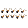 Miniatyrbillede 5 af 5: Solcelled LED Lysstreng 10 stk. Vinflaske 20 LED Kobber