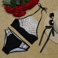 Miniatyrbillede 1 af 4: Dame Badetøj Hult Ud Sommer Strand Push Up Bikini