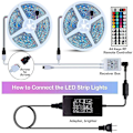 Miniatyrbilde 3 av 5: LED-lysstripe 10m 32.8ft RGB Farge Vanntett SMD 505