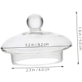 Miniatyrbild 2 av 8: Tekannalock Tillbehör Glaslock för Tekanna Ersättning Tekannalock 1000ml Lämplig