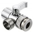 Miniatyrbild 1 av 5: Blandareventil Avledare Sänkkran Vattenkran Delare Adapter För Tvättmaskin. (silver)(1st)
