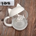 Miniatyrbilde 3 av 5: 250 ml Katt Glasskopp Te-kopp med Fiske-teinfuser Sil, Perfekt