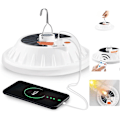 Miniatyrbilde 1 av 4: USB-oppladbart LED-solteltlys med fjernkontroll, 5 moduser teltlys IPX7 vanntett