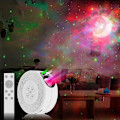 Miniatyrbilde 1 av 5: Stjernehimmel-projektor med stjernelyd, musikkontroll og nattlampe