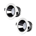 Pikkukuva 1 / 4: Kylpyhuoneen upotettu valaisin vedenkestävä LED-kylpyhuoneen valaistus 2 kpl 80mm