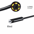 Miniatyrbillede 5 af 5: An99 5.5mm 6 LED Endoskop Boreskop Kamera Android PC