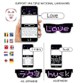 Miniatyrbilde 4 av 5: App-styrte Bluetooth LED-festbriller med tilpassede språk, USB-lading, blinkende lysende øyebriller, julekonsert-solbriller Purple