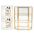 Miniatyrbillede 5 af 5: 3-lags Smykkeboks Glas Makeup Organizer Smykkeboks Multifunktionel Display Case Til Kommode