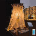 Pikkukuva 5 / 5: LED-verhovalaisin Solar 3x2m 200 LED-valoa Fairy String IP65