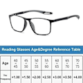 Pikkukuva 3 / 5: Urheilulliset erittäin kevyet sinisen valon suodattimella varustetut presbyopia-lasit, sinisen valon suodattimella varustetut lukulasit Gray