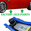 Miniatyrbillede 2 af 4: Gulvsporret Bil Gummi Jack Pad Rammebeskytter Adapter Jacking Tool Pinch Weld