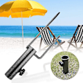 Miniatyrbillede 3 af 5: Strandparasol Anker Udendørs Solparasol Anker Rustfrit Stål Solparasol Stativ Parasol Tilbehør 2,5-3,2cm 1stk-sort King Kong