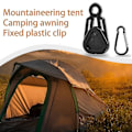 Miniatyrbild 3 av 5: Tarpklämmor Set, Utomhus Camping Klättring Tält Fästklämma Heavy Duty Lås Grepp Markis Klämmor Multifunktionell Vindtät Vindrep - Tillbehör (10st, svart)