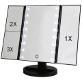 Miniatyrbillede 1 af 4: Belyst Sminke Spejl 22 LED Lys 180 Rotation 1x/2x/3x