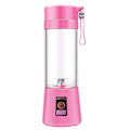 Miniatyrbilde 1 av 5: 400ml Bærbar USB Elektrisk Fruktjuiceblender Smoothie Maker Shakerflaske (Blå Sjø) Pink