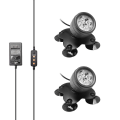 Miniatyrbilde 1 av 4: 2-pakks undervanns RGB LED-lys, 360 justerbare fontene julelys, IP68 vanntett landskapslys